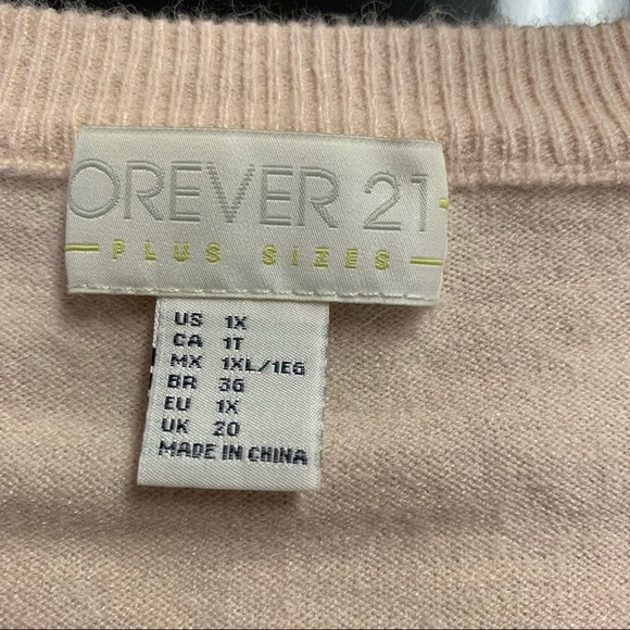 Forever 21 “peachy” long sleeve button down sweater - Picture 9 of 12